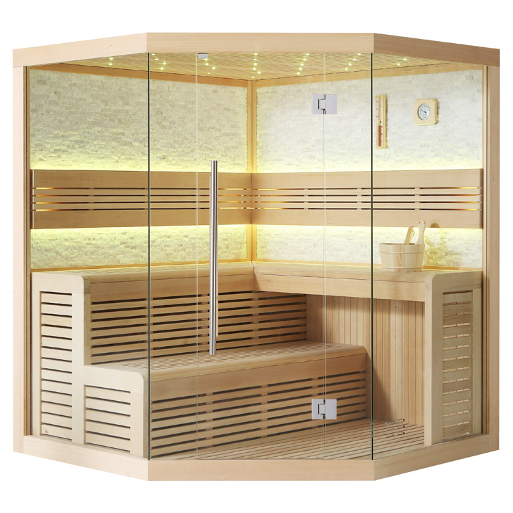 AWT Sauna 1101C Hemlock 180x180 sans poêle à sauna
