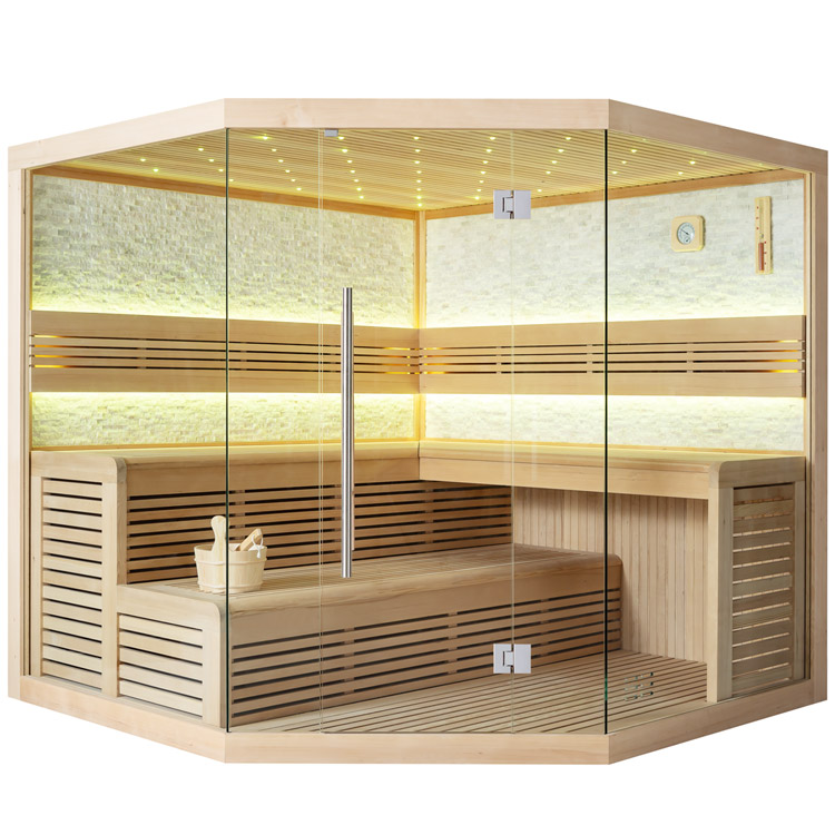 AWT Sauna 1101A Hemlock 220x220 sans poêle à sauna
