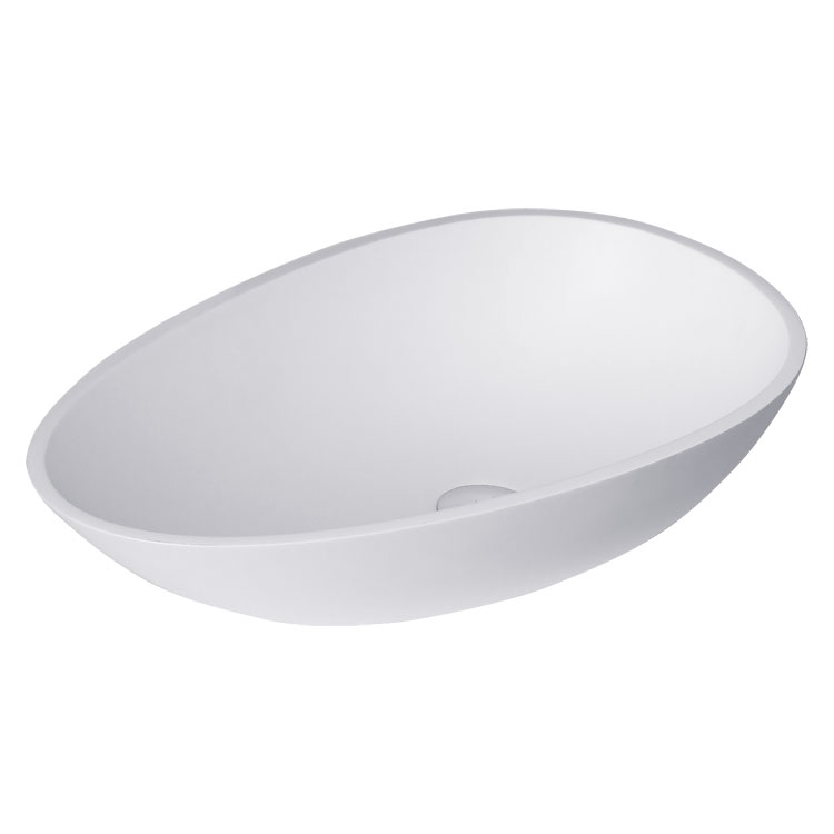 StoneArt Vasque LC150 (fonte minérale) blanc 60x35cm brillant