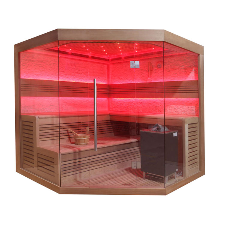 AWT Sauna B1242C cèdre rouge 180x180 9kW EOS BiO-Max
