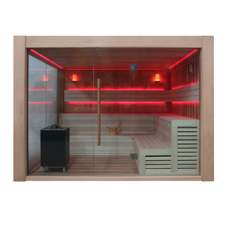 AWT Sauna B1416A cèdre rouge 300x300 12kW EOS BiO-Cubo