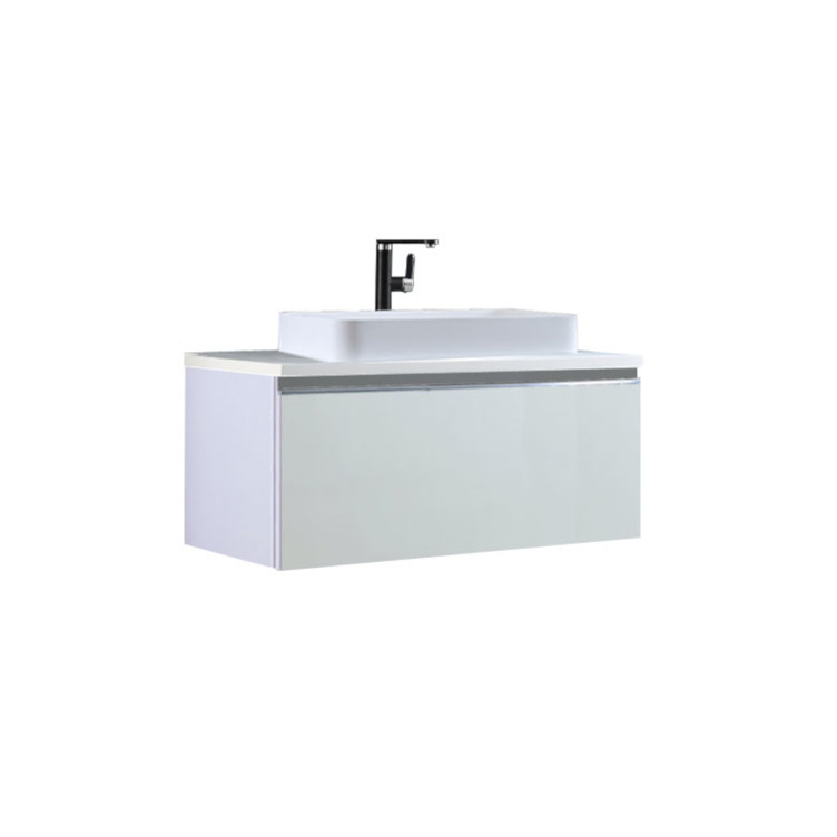 StoneArt Meuble de salle de bains Milano ME-1000pro-5 blanc 100x45