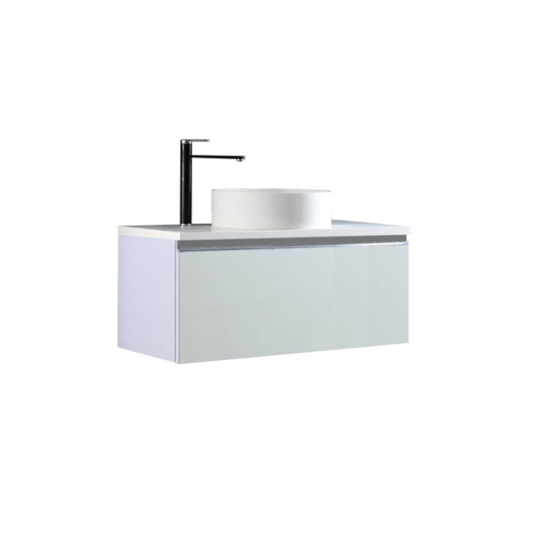 StoneArt Meuble de salle de bains Milano ME-1000pro-6 blanc 100x45