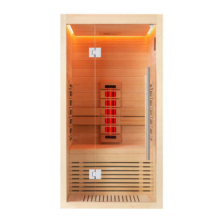 AWT Sauna 1250E-IR Hemlock 100x100 sans poêle à sauna