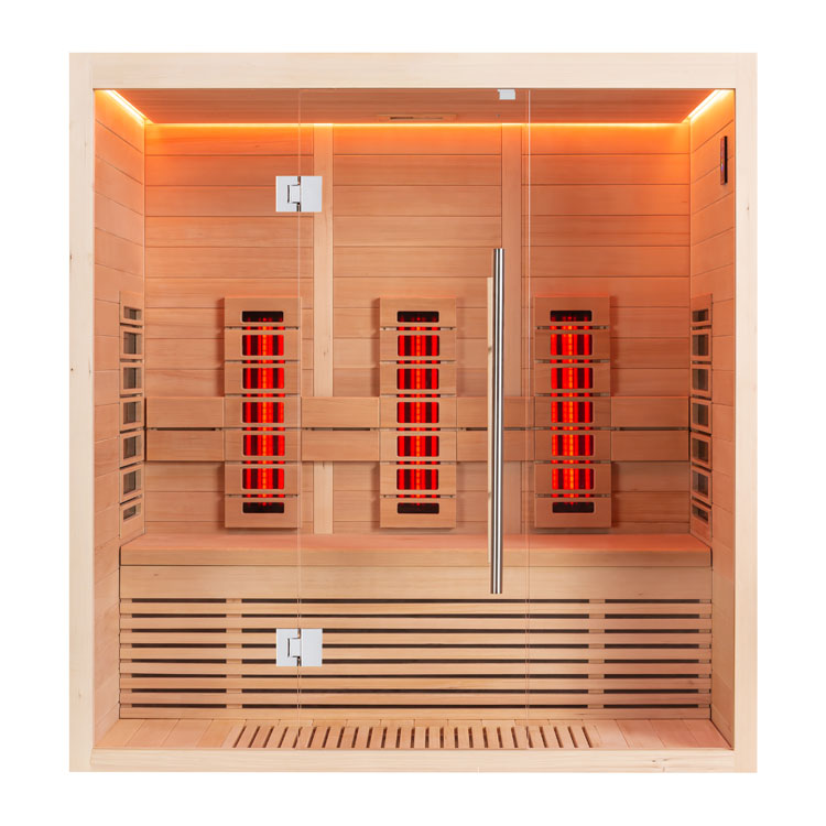 AWT Sauna 1250B-IR Hemlock 180x110 sans poêle à sauna