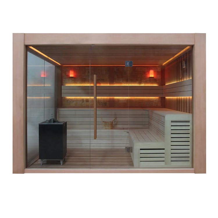 AWT Sauna E1416A cèdre rouge 300x300 12kW EOS Cubo