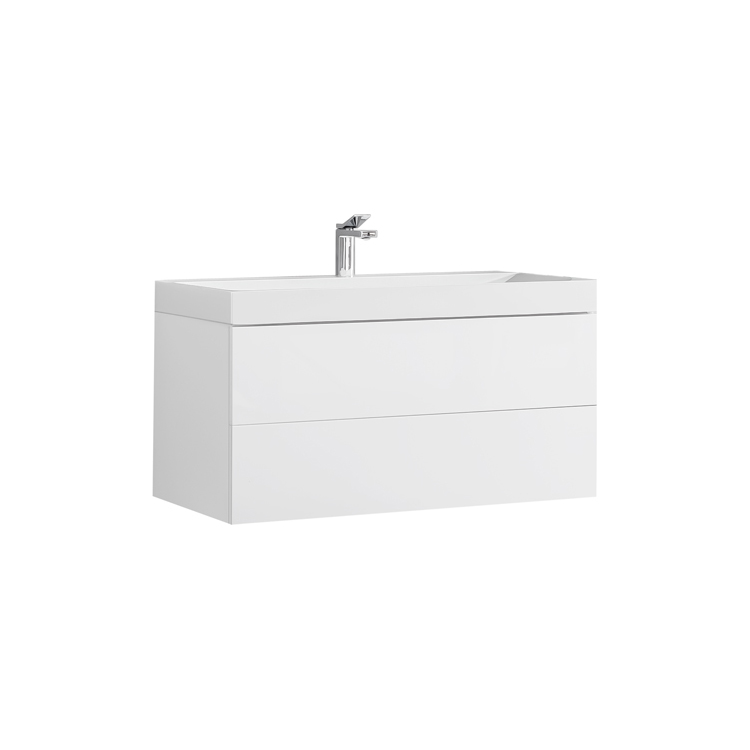 StoneArt Meuble de salle de bains Brugge BU-1001 blanc 100x56