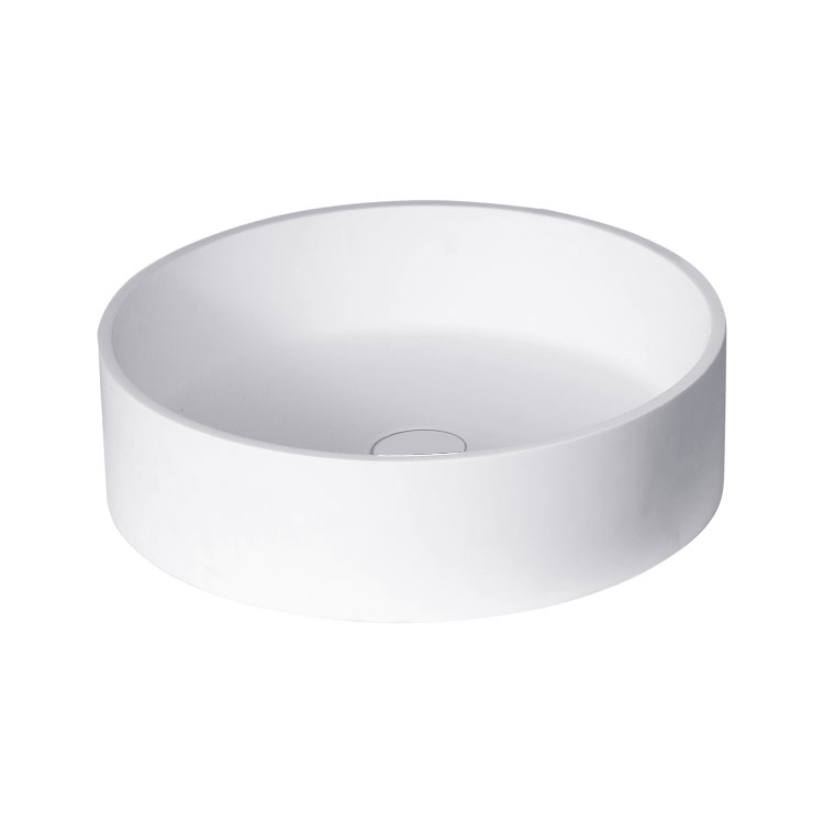 StoneArt lavabo LC112 (fonte minérale) blanc 45x45cm brillant